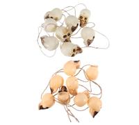 Abaodam 2 Ensembles Pendentif Décoratif Crâne Réaliste en Plastique pour Décoration d'halloween et Ambiance de Fête Accessoire Suspendu Effrayant Couleur Aléatoire