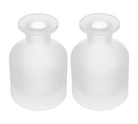 Abaodam 2 Pièces Bouteilles Diffuseur en Verre Vide pour Huiles Essentielles Aromathérapie 150ml Cylindriques Recharges Parfumées pour Maison et Bureau