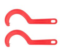 Abaodam 2 Pièces Clé à Pipe PVC 3,1 Pouces pour Réparations Plomberie, | Poignée Courte, Structure Épaisse Antidérapante, Couple Stable, Usage Main, pour Tuyaux Fonte et Anciens Raccords