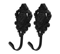 Abaodam 2 Pièces Embrasses de Rideaux Alliage de Zinc Motif Fleur de Rose pour Murs Supports Métalliques Décoratifs Polyvalents pour Suspension Rideaux et Accessoires Maison