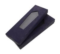 Abaodam 2 Pièces Petite Boîte à Cravates avec Fenêtre, Couvercle et Base | Carton et Plastique, Finition Mate, Style Business Élégant, Maintien du Tombé, Rangement pour Homme