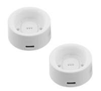 Abaodam 2 Pièces Socle de Charge pour Brosse à Dents Électrique Compatible, Structure Intégrée Solide en Pc, Chargeur Stable Intégré, pour Milieux Humides de Salle de Bain