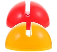 Abaodam 2 Pièces Support de Drapeau Support de Fixation pour Barre de Drapeau, Socle en PVC pour Mât de Signalisation, Base à Injection D’Eau Sable, Stable, pour Poteau Marqueur de