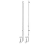 Abaodam 2 Pièces Support de Table Réglable pour Panneau Perforé, Hauteur | Montage sans Outil, Structure en Fer, Usage Bureau et Atelier, pour Ranger Fournitures et Accessoires