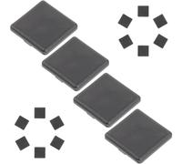 Abaodam 20 Pièces Cache D'extrémité en Nylon pour Profilé Aluminium, Étanchéité Conforme Norme Européenne, Design Élégant et Simple, Protection la Poussière et Scellage