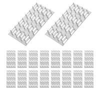 Abaodam 20 Pièces Dispositif de Serrage Galvanisé pour Assemblages de Fermes en Bois Dents et Griffes, Finition Galvanisée, Réduit de Travail et Assure une Charge Constante pour Plafonds