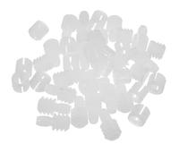 Abaodam 20 Pièces Inserts D'écrou en Nylon Blanc pour Charnières D'armoire, Installation Facile et Design Polyvalent pour Quincaillerie de Meubles