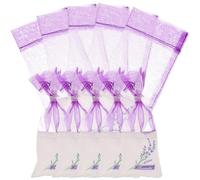 Abaodam 20pcs Sachets Présents pour Lavande en Coton et Coton Mousseline, Légers et Polyvalents pour Voiture et Paquet à Main, Style Classique et Élégant Style Aléatoire