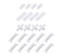 Abaodam 22 Pièces Support de Fixation en Plastique Blanc Séparateur de Tiroir pour Clip de Retenue Croisé Facile à Installer pour Optimisation de l'espace Cuisine et Salle de Bains