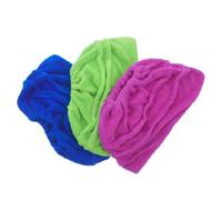 Abaodam 3 Pièces Housse de Balai Serpillière Réutilisable en Polaire | Bande Élastique, Compatibilité avec Tête Plate, Forte Absorption, pour Salles de Bains et Carrelage