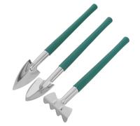 Abaodam 3 Pièces Kit D'outils de Jardinage Mini pour Succulentes en Acier | Trois Pièces Poignée Arrondie, Format Compact, Rangement Facile, pour Pots et Petits Balcons