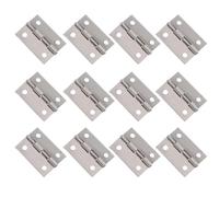 Abaodam 32 Pièces Charnière de Porte 1,5 Pouce Vintage, en Acier | 4 Trous de Montage par Pièce, pour Boîte à Bijoux et Coffret en Bois, Usage Bureau et Boutique