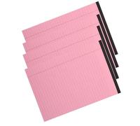 Abaodam 4 Pièces Bloc-notes A4 Rose en Papier, Pages Lignées | Format Horizontal à Colonnes, Grosse Zone D’écriture, pour Maison et Étude, Organisation Claire