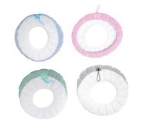 Abaodam 4 Pièces Coussin de Siège de Toilette Housse de Siège Épaisse en Lin avec Poignée, Modèle Citrouille, Design Halloween, pour Toilettes Domestiques, Hiver