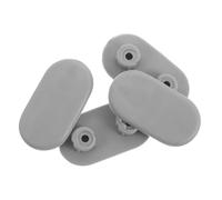 Abaodam 4 Pièces Coussinets pour Siège de Toilette et Bidet, Butoirs Anti-Collision en Plastique, Pièces de Rechange Universelles pour Salles de Bain à Domicile et Hôtels, 3.70 x 2.00 x