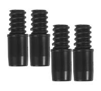 Abaodam 4 Pièces Kit de Réparation Embout Fileté pour Manche à Balai et Perche Télescopique en Plastique Noir, Robuste et Améliorant la Performance pour Nettoyage Domestique et Commercial