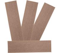 Abaodam 4 Pièces Tapis de Marches D'escalier Silencieux Auto-adhésif | Polyester et Tpr, Pose sans Colle, Style Simple Élégant, pour Marches et Sols Intérieurs