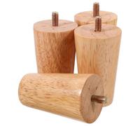 Abaodam 4 Supports de Canapé en Bois Massif Vis M8, Support Robuste et Usage Polyvalent, Design Moderne et Élégant pour Table Basse, Meuble TV ou Lit