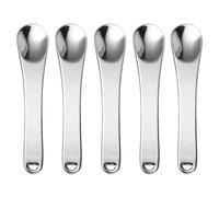 Abaodam 5 Mini Spatules Cosmétiques en Alliage de Zinc pour Application Homogène des Soins et Cosmétiques en Voyage