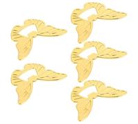 Abaodam 5 Pièces Ouvre-bouteille Papillon, Ouvre-bière en Métal, Alliage de Zinc, Or, Décoratif et Pratique, pour Bars et Usage Domestique, Présent de Mariage pour Amateurs de Bière Vin