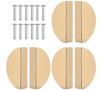 Abaodam 6 Pièces Poignée de Remplacement Semi-circulaire pour Meuble, 64mm | Finition Lisse, Prise Confortable, Usage Pratique, pour Placards et Tiroirs Salon la Cuisine