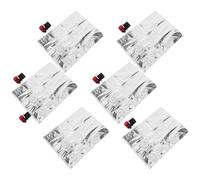 Abaodam 6pcs Paquet à Vin Rechargeables 2l en NY Vmpet PE Légers avec Valve à Charnière pour Conserver Le Vin Frais, pour Voyage et Fêtes Quotidiennes