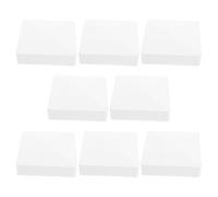 Abaodam 8 Pièces Chapeau de Poteau Pvc Blanc 4 Pouces Pyramidal Résistant aux Intempéries Finition Lisse et Protection Multifonctionnelle pour Poteaux Extérieurs