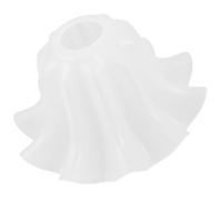 Abaodam Abat-jour en Acrylique Fleur Blanche E27, Décoratif, Simple | Réduit L’éblouissement, Ambiance Chaleureuse, Surface Lisse, pour Chambres et Cafés, Effet Décoratif