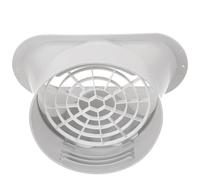 Abaodam Adaptateur D'échappement avec Filet en Plastique à Bouche Plate Raccord de Tuyau D'évacuation Facile à Installer pour Climatiseurs pour Fête Estivale