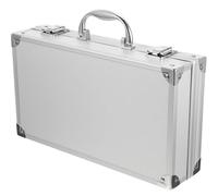 Abaodam Alliage D’Aluminium Boîte à Outils, Argenté, Grosse Capacité | Coffret Portable pour Vis et Accessoires, Ouverture Fluide, Usage Maison et Garage, Format 11,8x6,7x3 Pouces