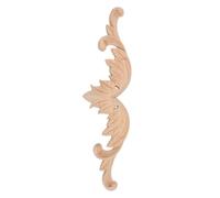 Abaodam Applique Décorative en Bois Sculpté Européen Creux Cuisine et | Bois , Reliefs Raffinés, Teinte Khaki, pour Salon et Salle à Manger