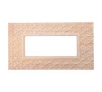 Abaodam Applique Décorative en Bois Sculpté pour Cadre Miroir Nuage | Découpe Vintage Khaki, Installation Facile, Usage Salon et Chambre, Ornement Mural pour Bois