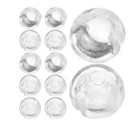 Abaodam Arrêt à Sertir Transparent pour Chaîne à Billes 4,5 Mm, Accessoires pour Stores Verticaux, Installation Facile, Lot de 12 Pièces en Pom pour Maison et Bureau