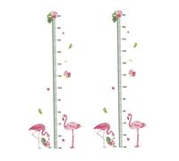Abaodam Autocollant De Taille En Pvc Pour Garçon Et Toise Murale Décoratif Animaux Dessin Imperméable 2 Pièces Pour Chambre Salle De Jeux Crèche