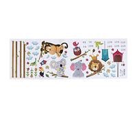 Abaodam Autocollant Mural Toise Animaux Jungle en Pvc pour Chambre D'garçon et Filles Décoration Salon Mesure Taille