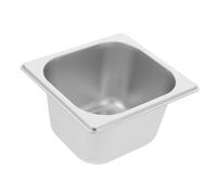 Abaodam Bac Gastronorme Inox 1/6 17,5x16,2x10 Cm Acier Inoxydable Anti-bloquage Vapeur Buffet Hôtel Restaurant Polyvalent