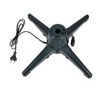 Abaodam Base Rotative Électrique pour Sapin de Noël, Tube 2,2cm, Vert | Support Pliable en Fer, Caoutchouc et Cuivre, Rotation 360° Silencieuse, pour Arbres Artificiels 1,2 à 1,5m