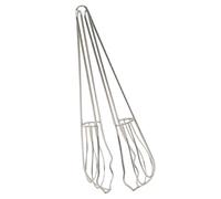 Abaodam Batteur à Œufs Multifonctionnel en Acier Inoxydable Argenté, Facile à Utiliser et Résistant la Chaleur, Design Compact et Léger Cuisine Professionnelle