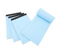 Abaodam Bloc-notes A5 Détachable 4 Pièces en Papier Bleu, Fonction Multi-usage pour Bureau et Voyageurs, Design Simple et Pratique pour Fournitures de Bureau