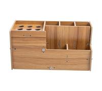Abaodam Boîte à Outils de Coiffure Légère et Pratique Antidérapante en Matériau Synthétique Rangement pour Ciseaux et Peignes pour Salon et Barbershop