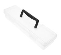 Abaodam Boîte à Outils Multifonction Transparente en PP avec Poignée, Organiseur Portable pour Petites Pièces et Fournitures de Bureau, pour Réparation à Domicile