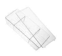 Abaodam Boîte de Rangement à Plusieurs Compartiments en Pet Transparent Design Simple et Élégant, Grand Volume pour Organiser Bureau et Salle de Bain pour Cosmétiques et