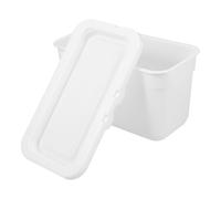 Abaodam Boîte de Rangement Blanche Bac à Lessive en Poudre en Pp pour 60 Capsules de Lessive Grosse Capacité et Design Minimaliste pour Organisation Buanderie