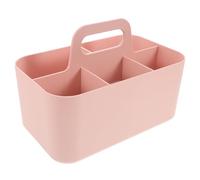 Abaodam Boîte de Rangement Compartimentée Organisateur Pratique et Fiable en Plastique avec Poignée pour Cosmétiques et Fournitures de Bureau, pour Bureau et Espace D'étude
