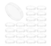 Abaodam Boîte de Rangement pour Pièces de Monnaie Ronde Transparente Ps 27mm Pratique Lot de 50 pour Collection et Cérémonie de Remise de Prix