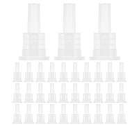 Abaodam Bouchon Intérieur en Aluminium pour Flacon D'huile Essentielle 18 Dents, 100 Pièces, Étanche et Contrôle Précis du Dosage, Adapté aux Bouteilles de 5 à 100 Ml pour Usage Personnel