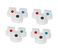 Abaodam Bouchons de Bombes Aérosol pour Peinture Graffiti, Lot de 12 Pièces Colorées, Buses de Précision pour Contrôle de Pulvérisation, Compatibles Spray Plastique, Accessoires Pratiques