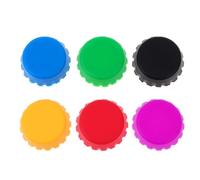 Abaodam Bouchons en Silicone Couleur Aléatoire Lot de 6 Forme Simple, Matériau Gel de Silice, pour Conserver la Fraîcheur des Boissons pour Bouteille Scellement