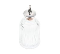 Abaodam Bouteille D'amers en Verre Rétro avec Bouchon Amovible et Joint Étanche, Bouteille Décorative Embossée Élégante pour Bar et Restaurant