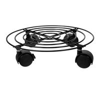 Abaodam Bouteille de Gaz Propane en Fer Noir Support Mobile | Roues avec Frein, Base Multi-usage, pour Pots Bonsaï et Réservoirs, Usage Maison Patio la Cuisine